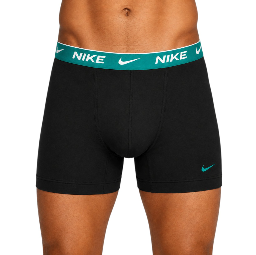 nike essential cotton stretch trunk boxer 3 pack verde-arancione-marrone