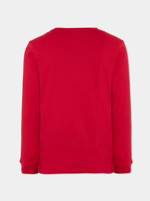 jordan t-shirt manica lunga rossa bambino