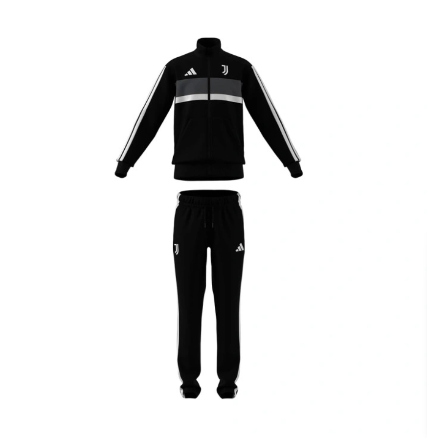 adidas tuta completa juventus nero bambino