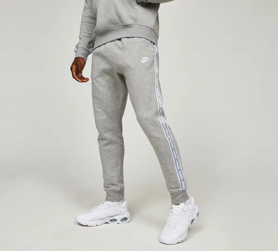 nike tuta club fleece graphic grigio uomo