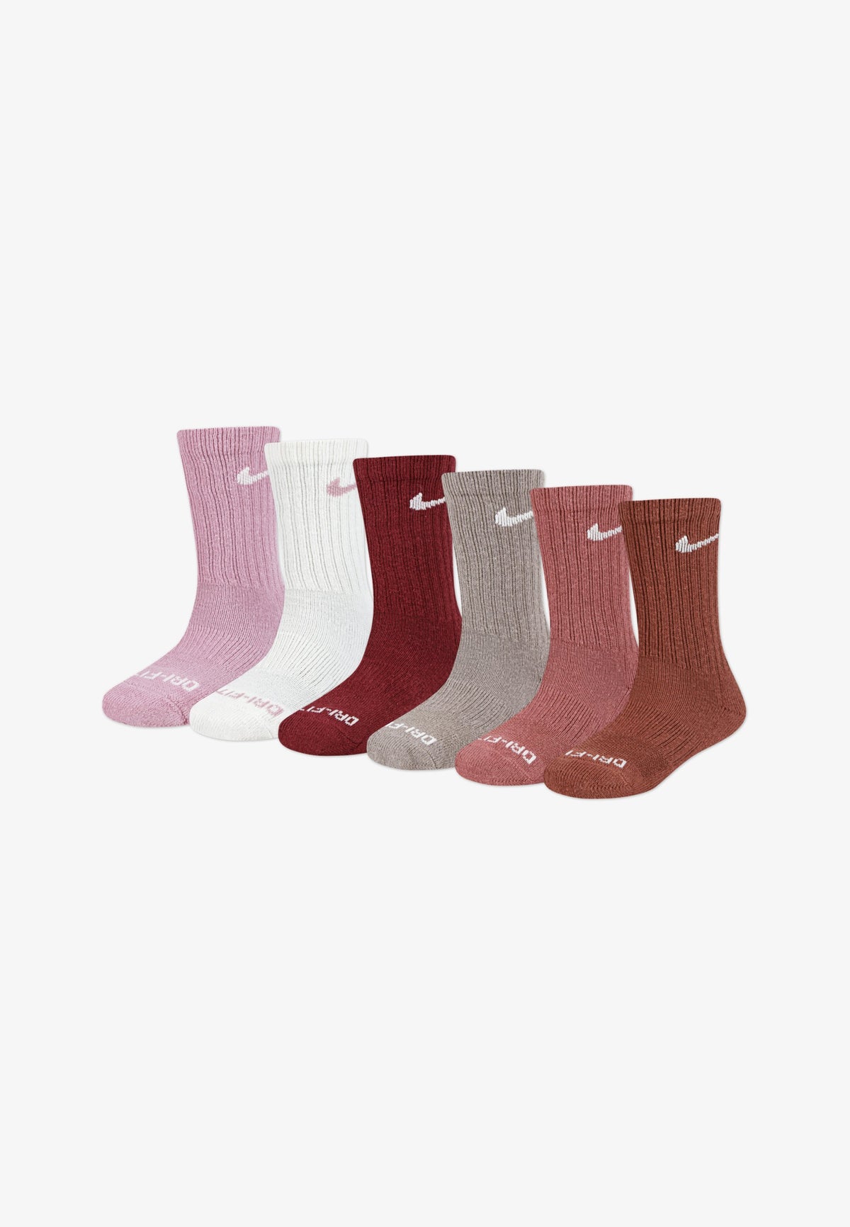 nike set calzini 6pz vivid pink bambina