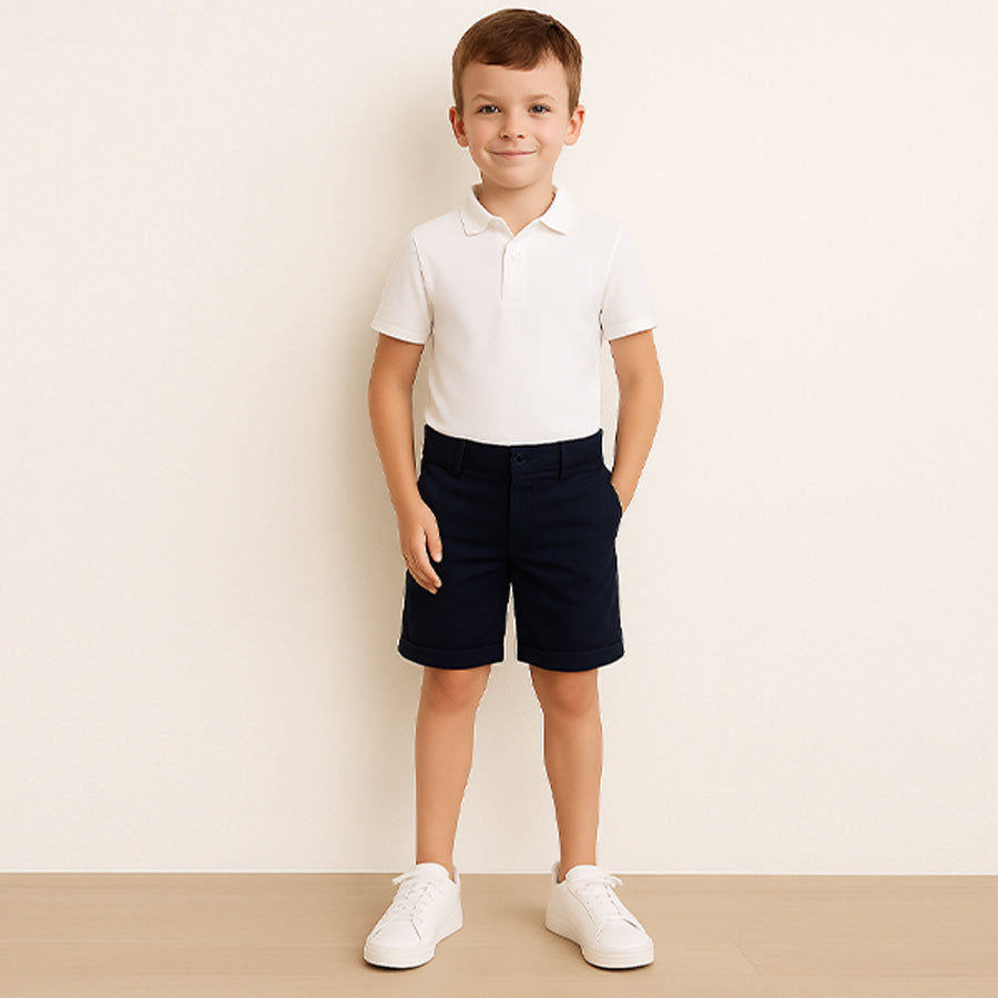 divisa scolastica bermuda con tasche bambini