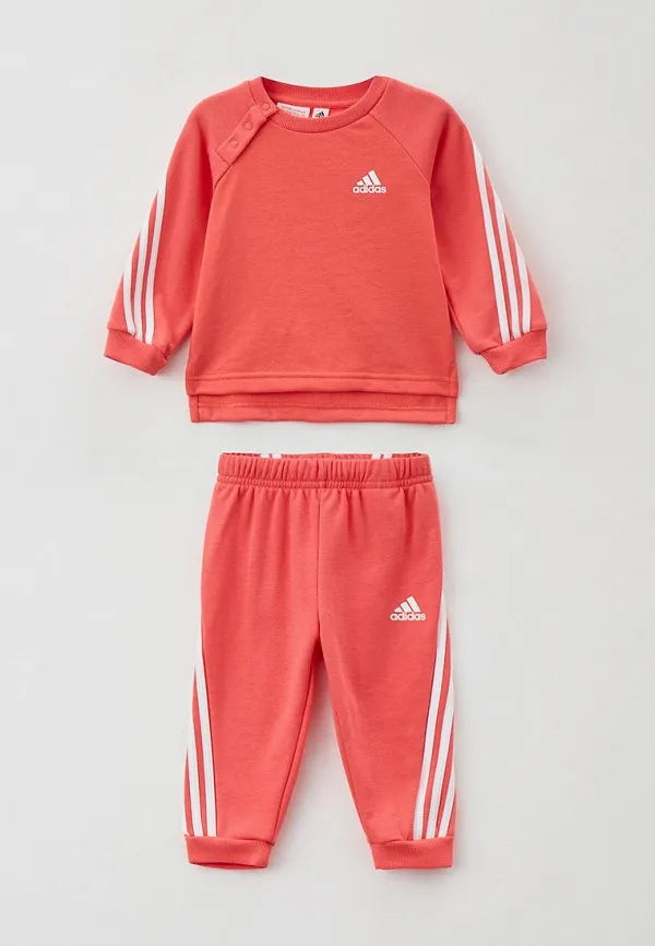 adidas tuta 3-stripes rosa kids