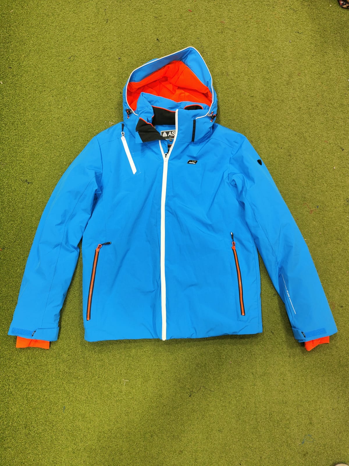 giacca neve ast uomo royal/bianco/arancio