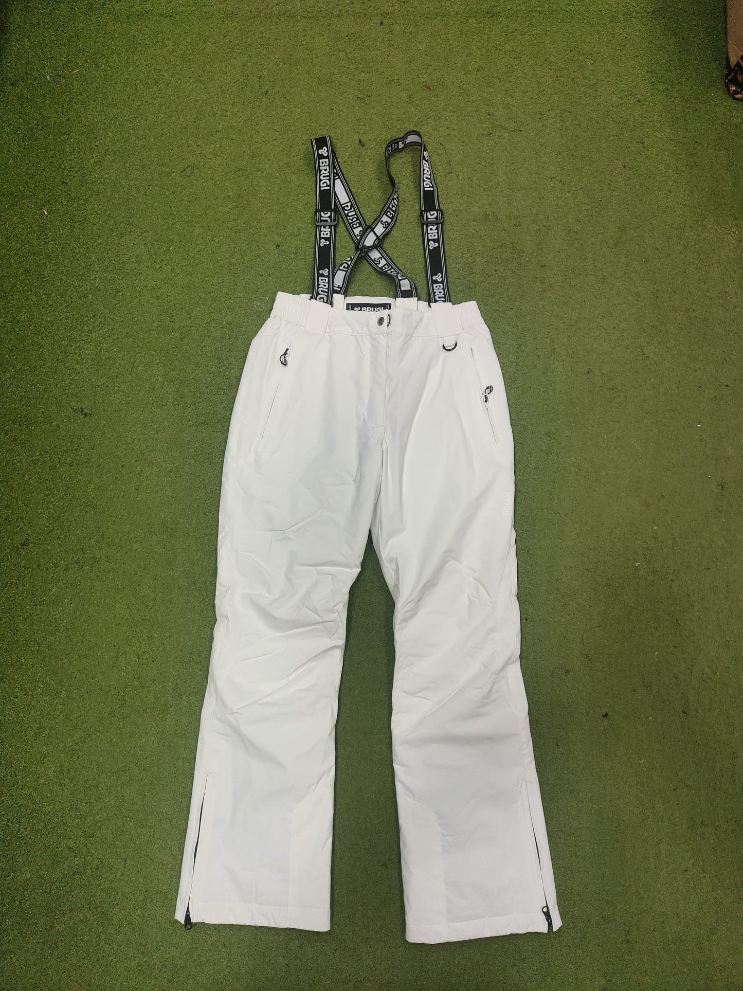 brugi pantalone da sci donna bianco