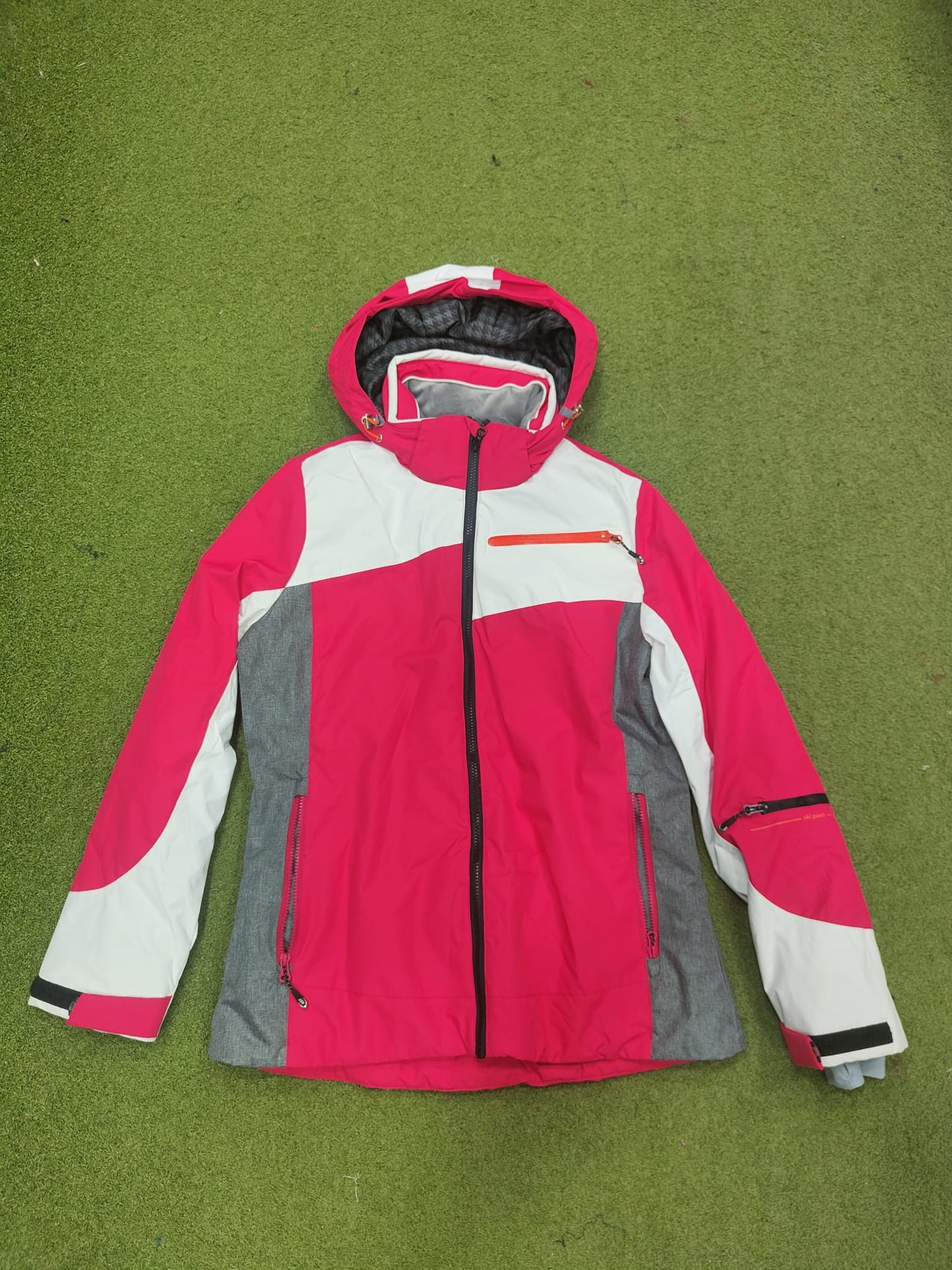 giacca donna ast fuxia/bianco/grigio