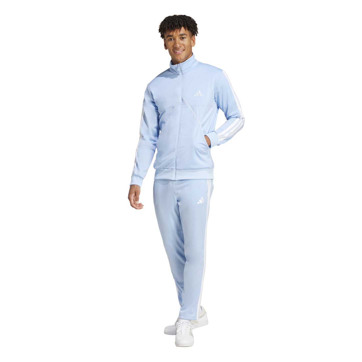 tuta adidas tiro essential azzurra
