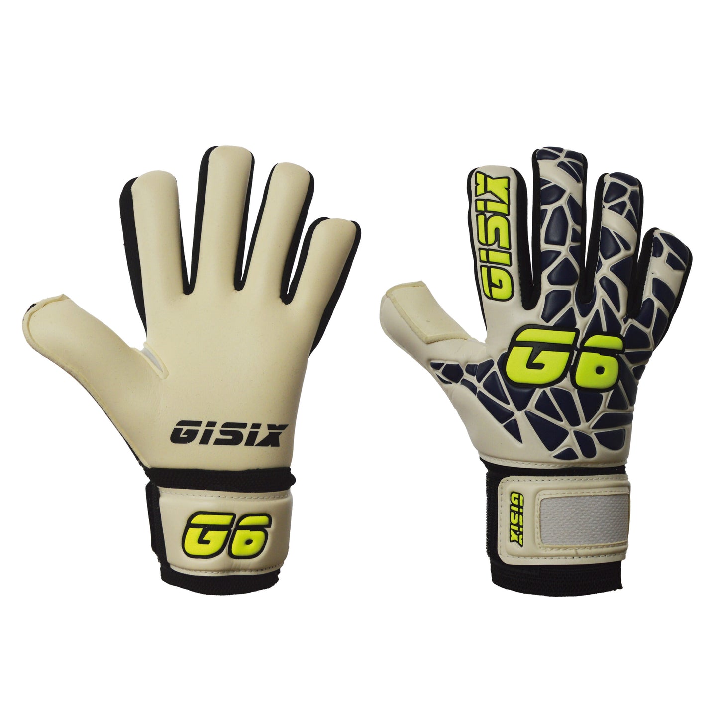 gisix guanti da portiere / white