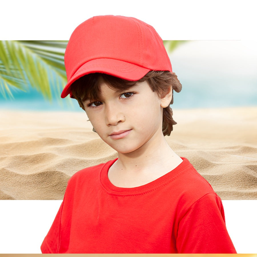 divisa scolastica cappellino bambino per attività sportive rosso