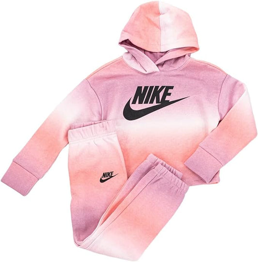 Nike Tuta complete fleece printed pink multi kids