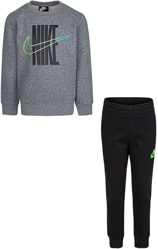 NIKE  Tuta Just Do It Girocollo Bambino grigia kids