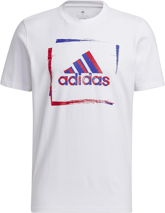 Adidas Tshirt graphic white uomo