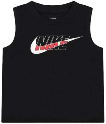 Nike SET T-SHIRT E SHORT MUSCLE black red kids