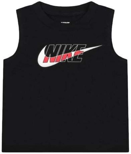 Nike SET T-SHIRT E SHORT MUSCLE black red kids