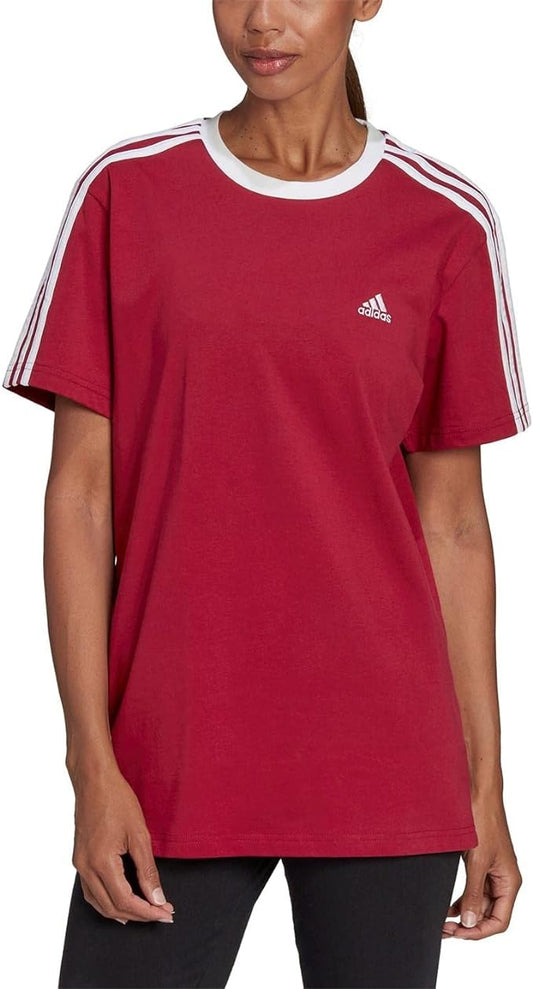 Adidas Originals Essentials 3-Stripes t-shirt rossa donna