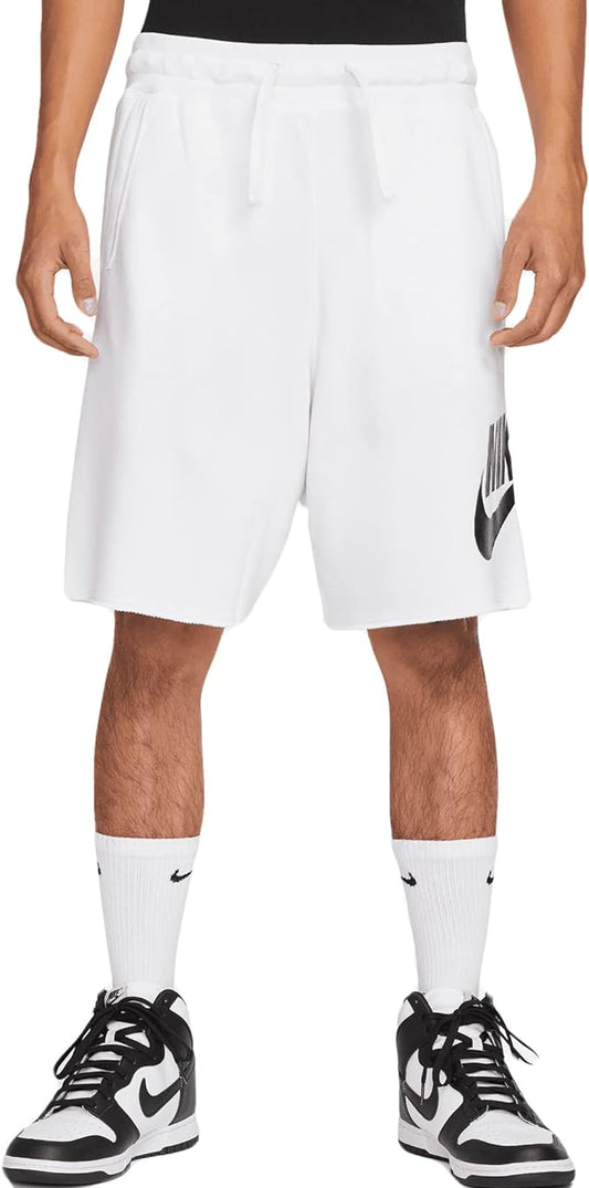 Nike Club Alumni Shorts in French Terry white