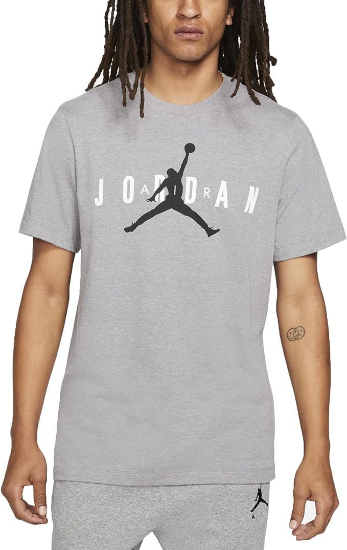 jordan air t-shirt elasticizzata nera uomo