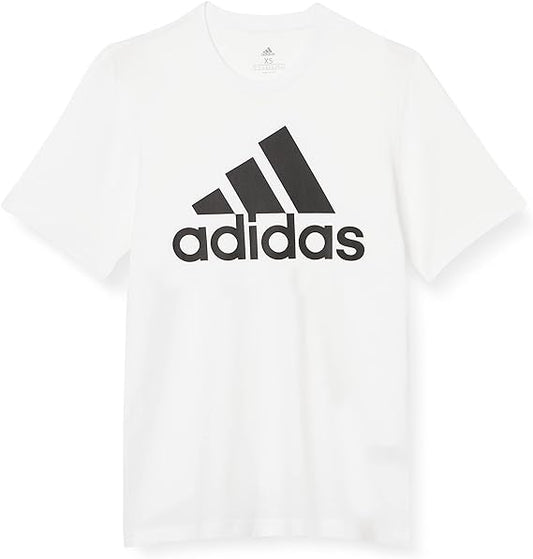 Adidas t-shirt essential big logo bianca uomo