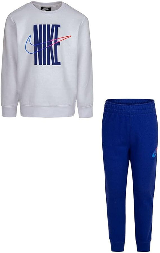 Nike Rise Fleece Taping Crew Set kids