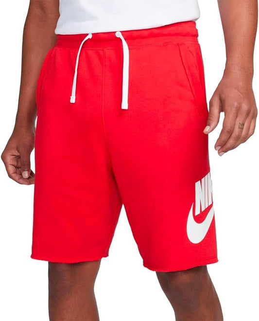 NIKE SHORTS IN FRENCH TERRY ALUMNI red uomo