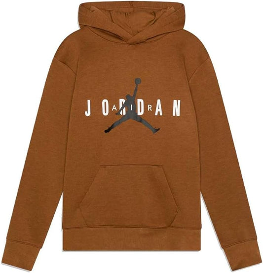 jordan JUMPMAN SUSTAINABLE PULLOVER marrone kids