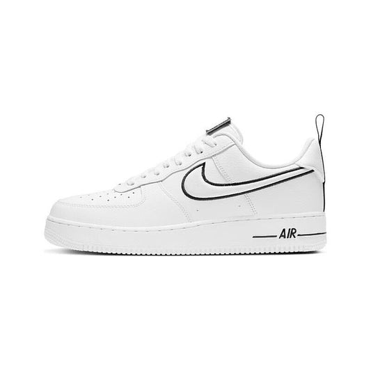 Nike Air Force 1 Low White Black Outline Swoosh scarpa Unisex