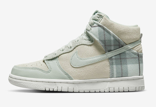 Nike Dunk High "Plaid Green" donna