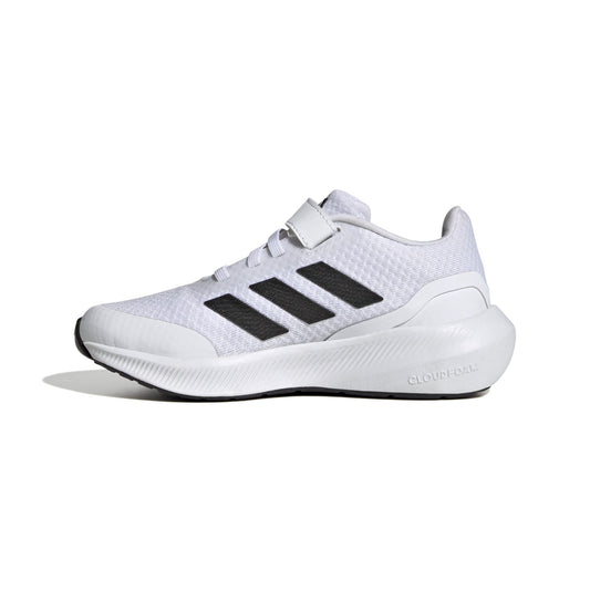 Adidas Runfalcon  Elastic Lace Top Strap Shoeslow white black kids