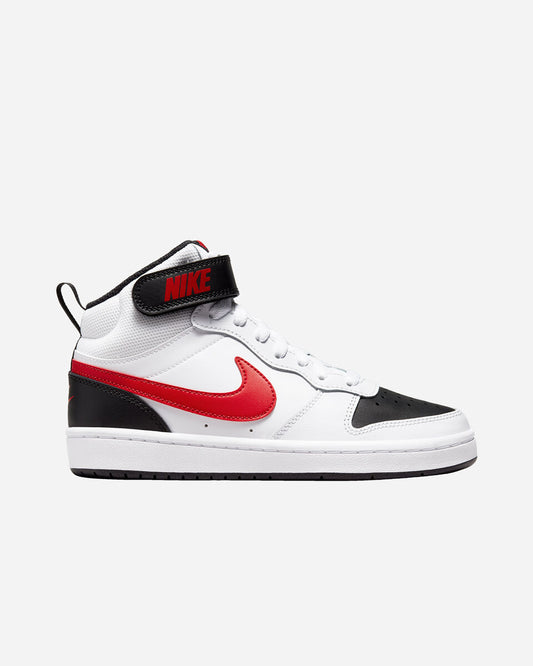 Nike Court Bourogh Mid Gs white red black kids