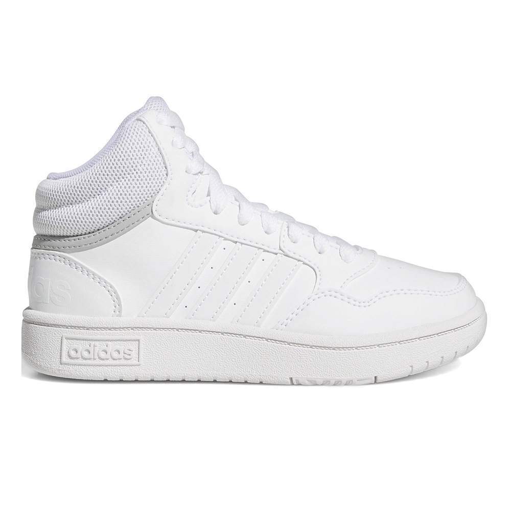 adidas hoops mid  k white kids