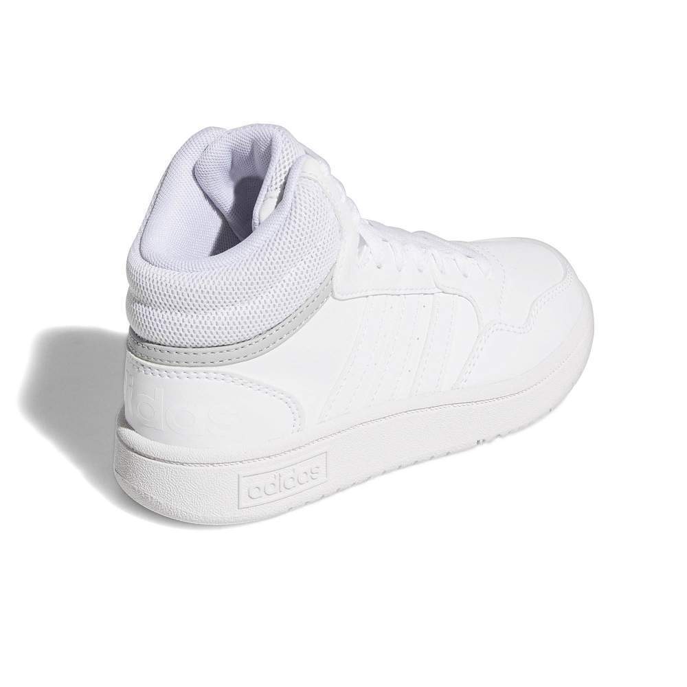 adidas hoops mid  k white kids
