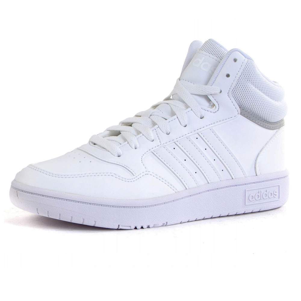 adidas hoops mid  k white kids