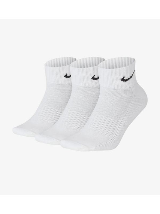 Nike Everyday Cushion x 3 Calze da Running Calzini Bianchi Unisex