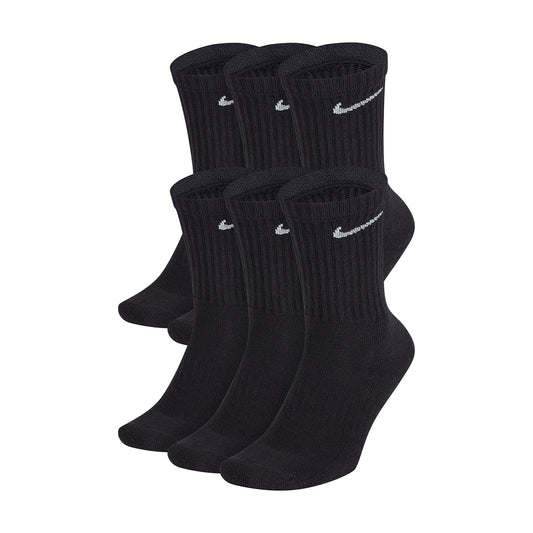 NIKE EVERDAY COTTON CUSHIONED CALZINI NERI