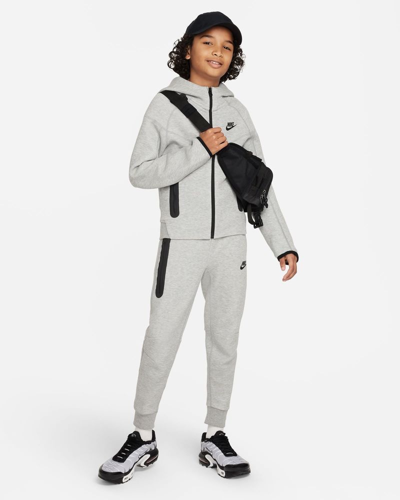 nike sportswear tech fleece jr completo grey