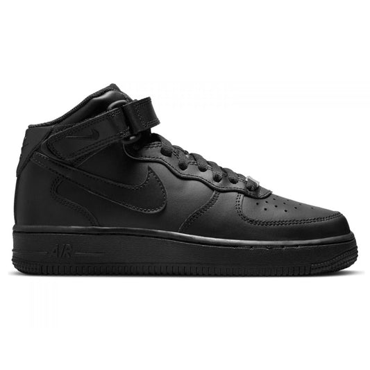 Nike Air Force 1 Mid Triple Black GS