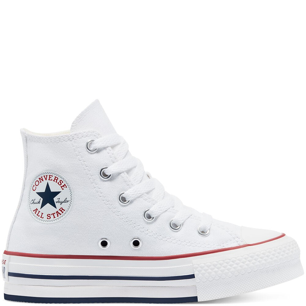 converse chuck taylor all star lift platform high ps floral embroidery avorio kids