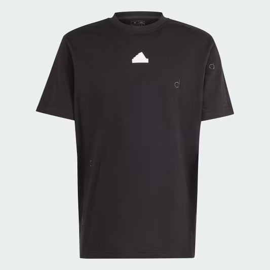 adidas T-shirt Embroidered  Nero Regular Fit
