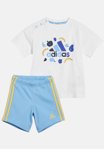 Completo Essentials Allover Print Tee Infant - Bianco adidas