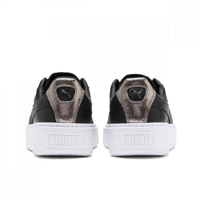 puma basket plattform black