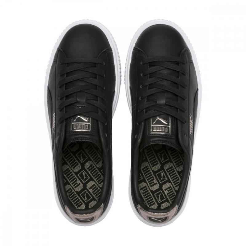 puma basket plattform black