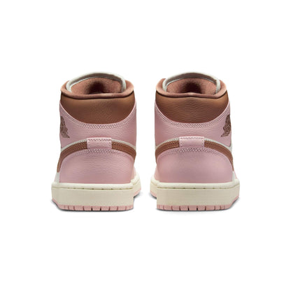 Jordan 1 Mid Pink Oxford Brown