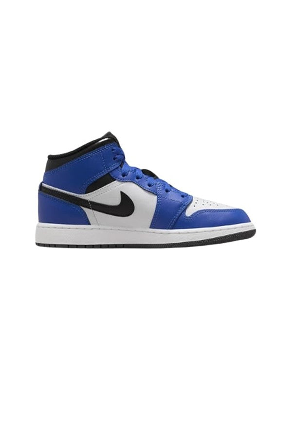 jordan 1 mid game royal white black (gs)