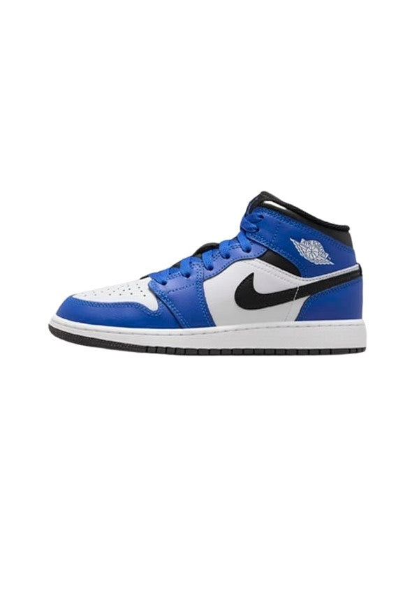 jordan 1 mid game royal white black (gs)