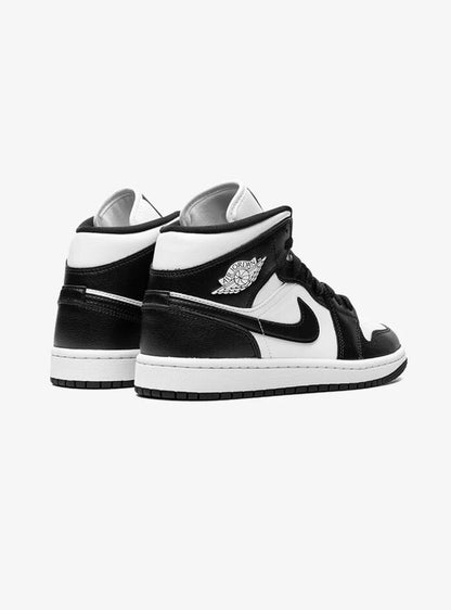 WMNS AIR JORDAN 1 MID WHITE/BLACK