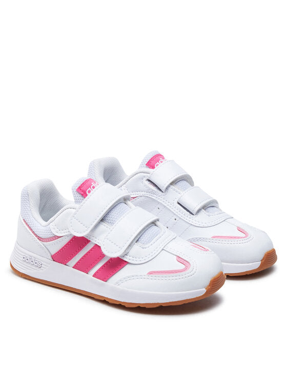adidas sneakers adidas tensaur switch bianco/rosa