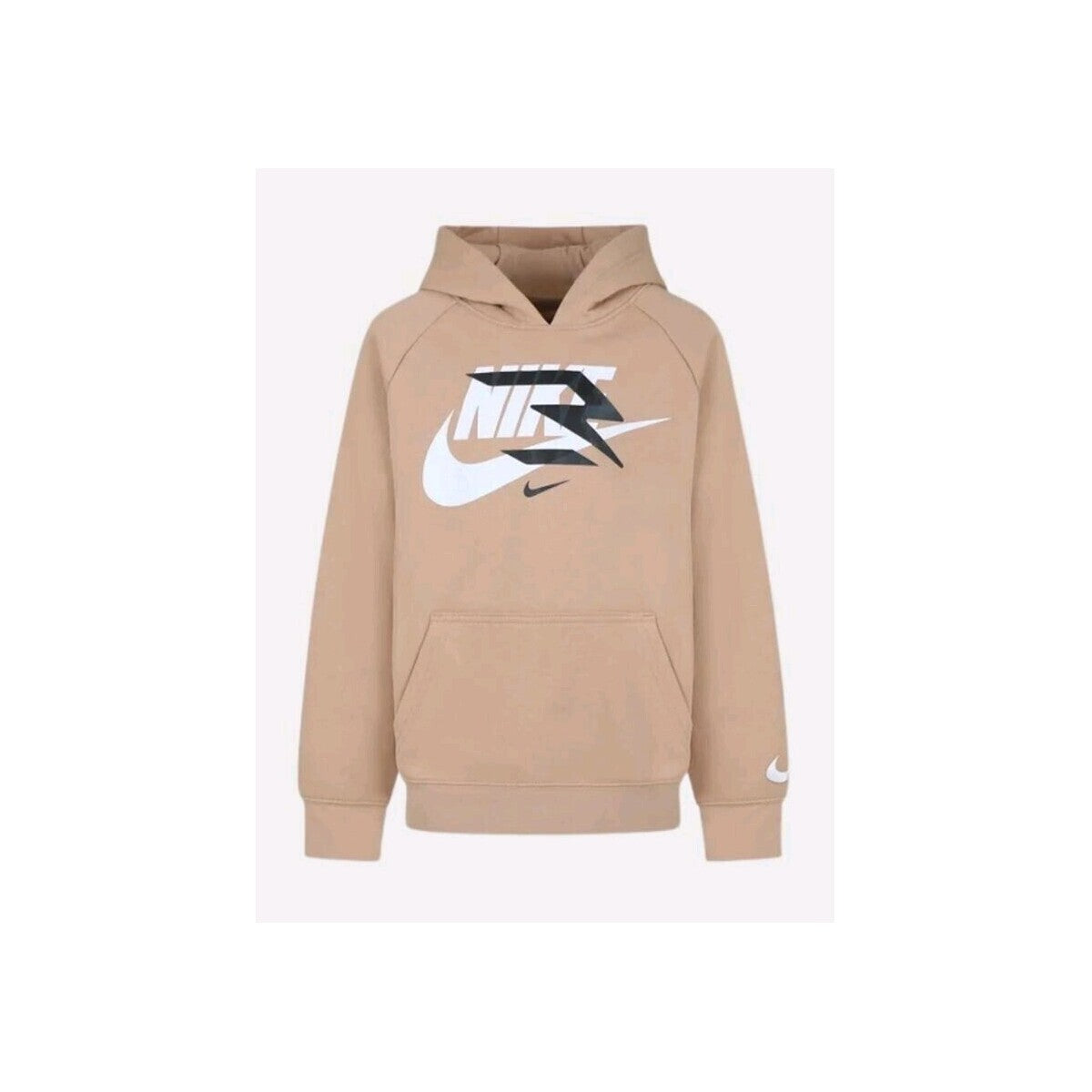 nike felpa con cappucio beige