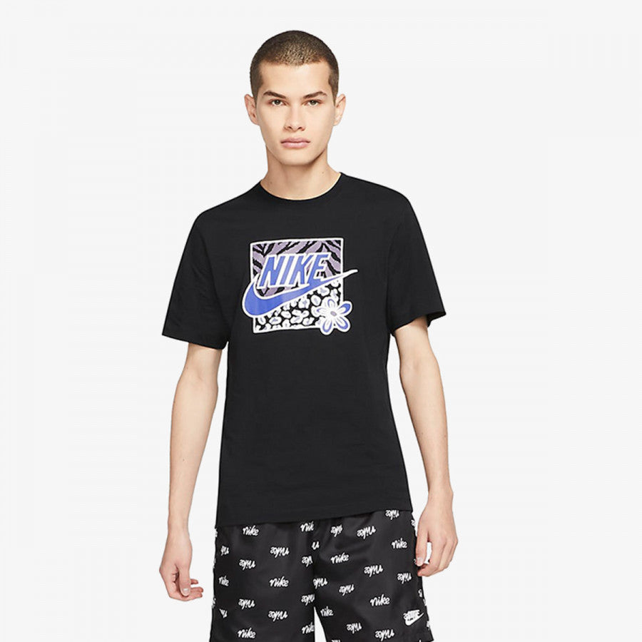 nike sportswear tee bordoux logo bianco sfumato multicolor