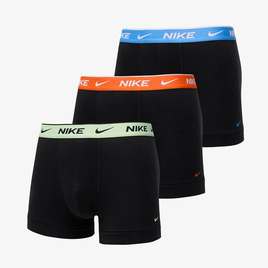 Nike Everday Cotton Stretch-Black-Uni Blue/So/Barely Volt