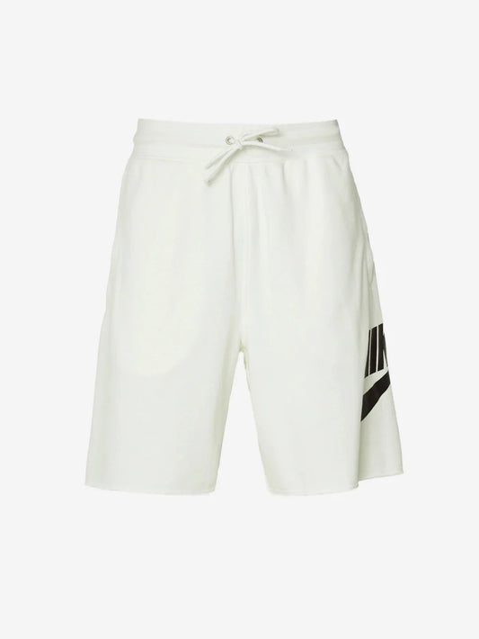 Shorts Alumni in French Terry Nike Club-Bianco
